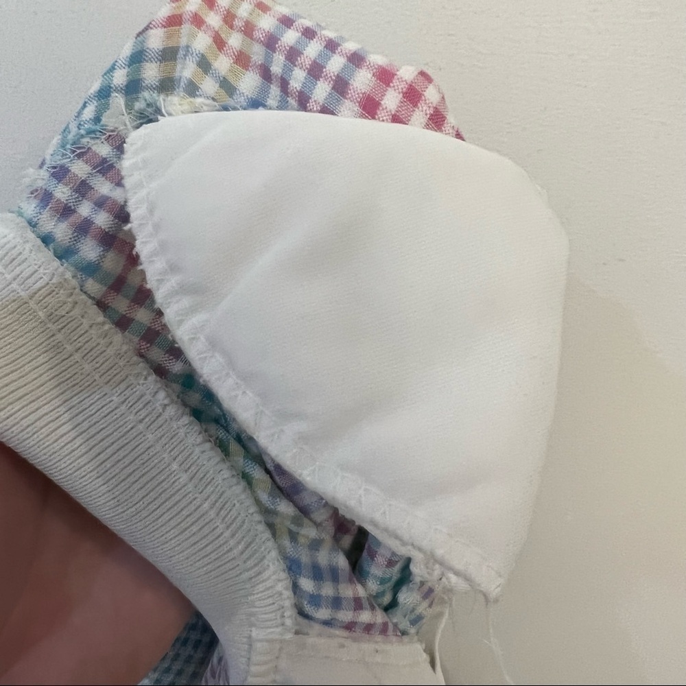 Vintage Cricket Lane Pastel Checkered Polo Shirt - Picture 6 of 6